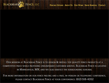 Tablet Screenshot of blackbearfence.com